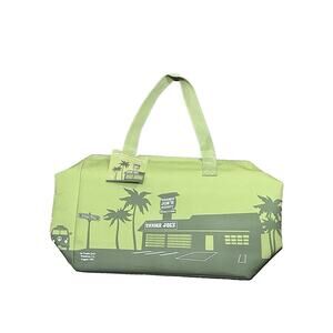 Trader Joe's Reusable Large Insulated Cooler Tote Bag Olive Avocado Green NEW